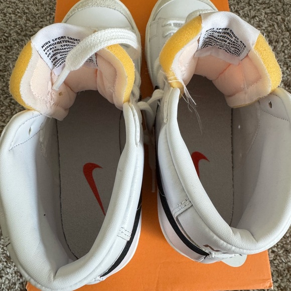 Nike White and Black High-Top Sneakers - Picture 5 of 6